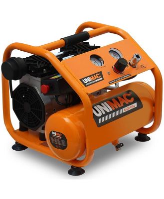 UNIMAC 1.5HP 6L Silent Oil-Free Portable Electric Air Compressor, for Airtools, Tyre Inflation