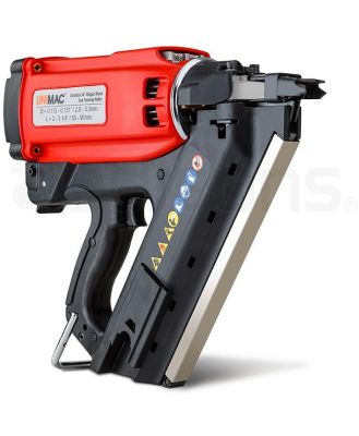 UNIMAC Cordless Framing Nailer 34 Degree Gas Nail Gun Portable Battery Charger