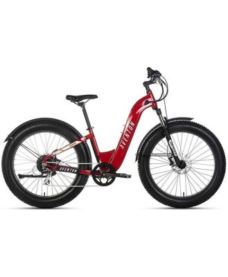 Aventon Aventure Step Through Electric Bike, Electric Red