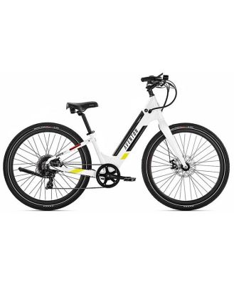 Aventon Pace 350.2 Step Through Electric Bike, Ghost White
