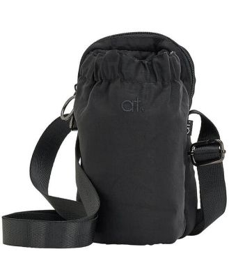 Black Water Bottle & Phone Sling Bag