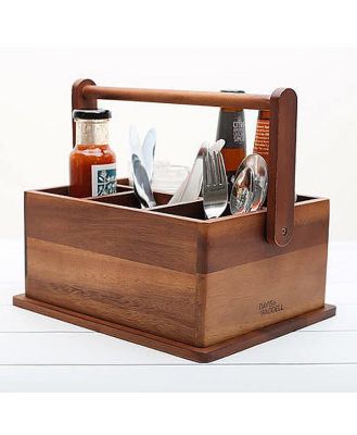 Davis & Waddell Acacia Wood BBQ Caddy