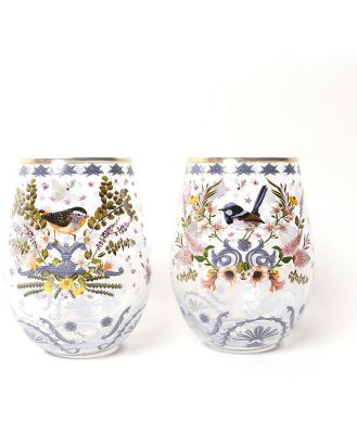 Enchanted Garden Glass Tumbler Set