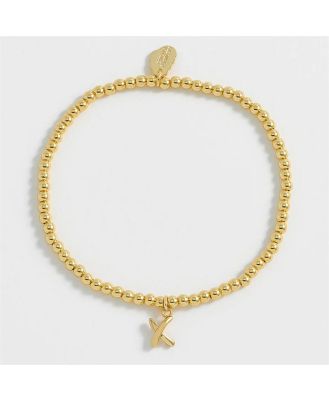 Estella Bartlett Gold Plated Sienna Beaded Kiss Bracelet