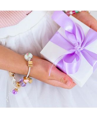 Lauren Hinkley Lavendar Blooms Charm Bracelet