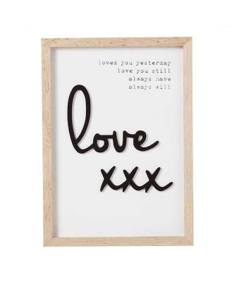 Love Plaque By Emporium