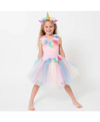 Mystical Unicorn Dress with Headband - Medium (4-6yrs)