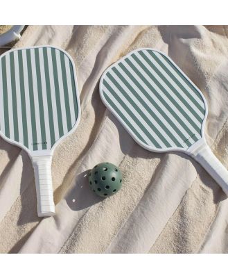 Olive Stripe Pickle Ball Set