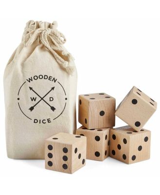 Oversized Wooden Dice