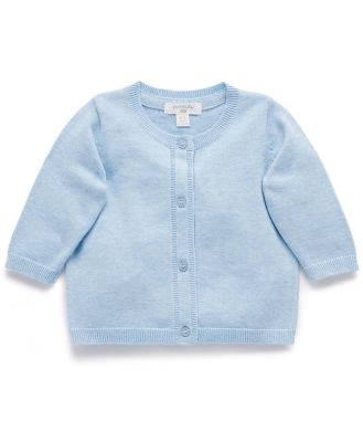 Purebaby Pale Blue Essentials Cardigan