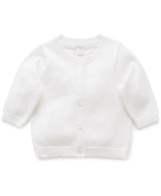 Purebaby White Essentials Cardigan