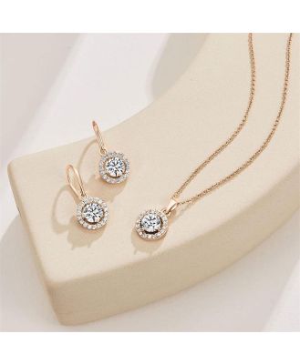 Rose Gold Nylah Necklace and Earring Set