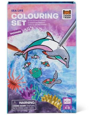 Shimmer Colouring Set - Sea Life