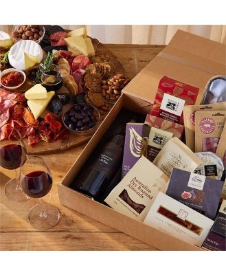 The Ultimate Cheese Hamper With Red Wine