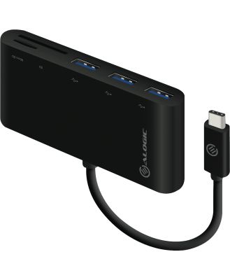 Alogic UC3ACR Alogic USB-C Card Reader w/ 3 USB-A Port