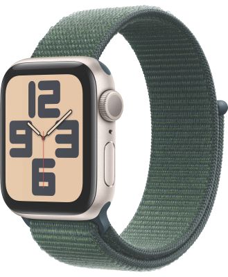 Apple MXEH3ZP/A Apple Watch SE GPS 40mm Starlight Aluminium - Lake Green Sport Loop