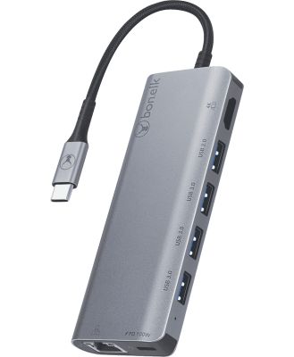Bonelk ELK-80028-R Bonelk USB-C 7 in 1 Long-Life Multiport Hub