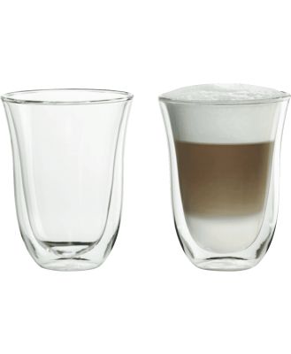 DeLonghi DBWALLLATTE DeLonghi Latte Thermo Glasses 2 Pack