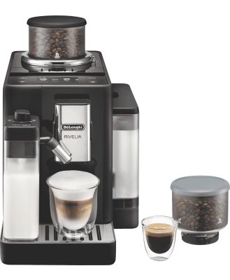 DeLonghi EXAM44055B DeLonghi Rivelia Fully Automatic Coffee Machine Black