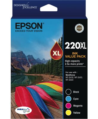 Epson T294692 Epson 220 High Capacity DURABrite Ultra 4 ink Value Pack