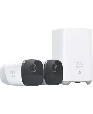 eufy E8851CD1 eufy Cam 2 Pro 2K Wireless Security System (2 Pack)