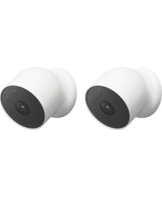 Google GA01894-AU Google Nest Cam Wireless Camera (2 pack)