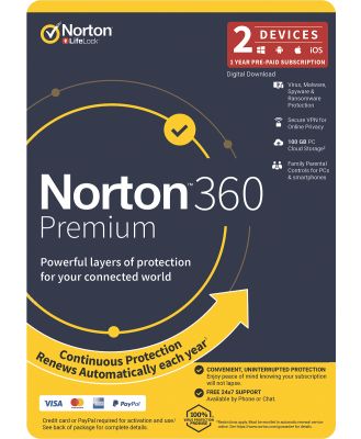 Norton AUSYMGG18 Norton 360 Premium Internet Security (2D 12M)