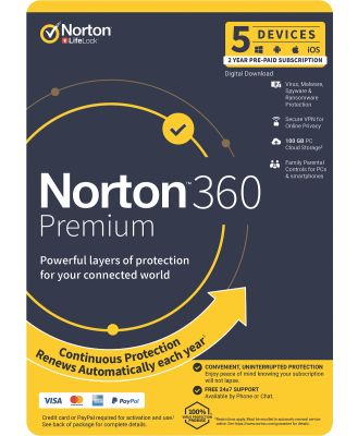 Norton AUSYMGG21 Norton 360 Premium Internet Security (5D 24M)