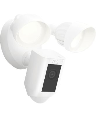 Ring B08F6H9RZT Ring Floodlight Camera Wired Plus (White)