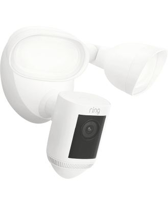 Ring B0CG6W3FK7 Ring Floodlight Camera Wired Pro (White)