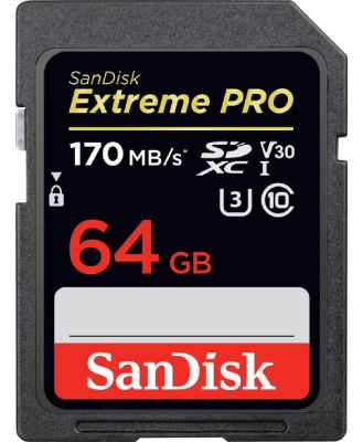 Sandisk SDSDXXU-064G-GN4IN Sandisk Extreme Pro SDXC 64GB SD Memory Card