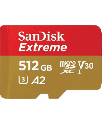 Sandisk SDSQXAV-512G-GN6MA Sandisk Extreme Micro SDXC 512GB SD Memory Card