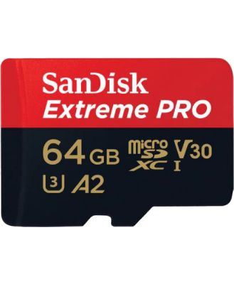 Sandisk SDSQXCU-064G-GN6MA Sandisk Extreme Pro Micro SDXC 64GB SD Memory Card