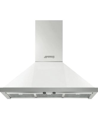 Smeg KPFA9WH Smeg 90cm Portifino Rangehood with LED Lights White