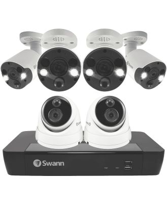 Swann SWNVK-886802D4FB-AU Swann 6 Camera 8 Channel 4K Ultra HD NVR Security System