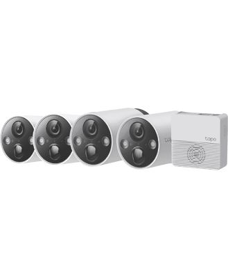 TP-LINK TAPO-C420S4 TP-LINK 2K Wire-Free Security Camera System w/Hub (4-pack)