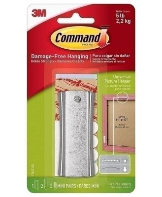 Command 17047 Large Metal Universal Picture Hanger - Box of 4