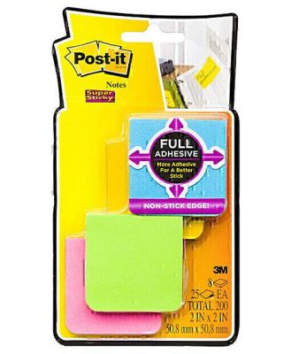 Post-It Super Sticky Full-Stick Notes Rio De Janeiro 51 x 51mm 8-Pack - Box of 6