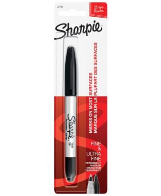 Sharpie Marker TwinTip Blk Bx6