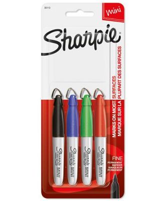 Sharpie Pen Fine Mini Pk4 Bx6