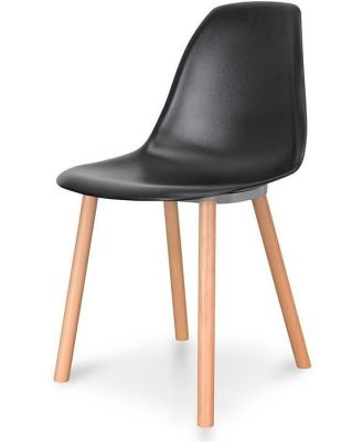 Amy Dining Chair - Black - Natural by Interior Secrets - AfterPay Available