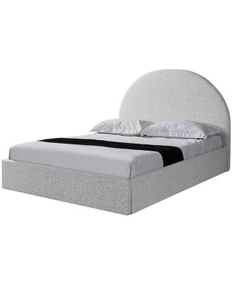 Antonia Queen Bed Frame - Pepper Boucle with Storage by Interior Secrets - AfterPay Available
