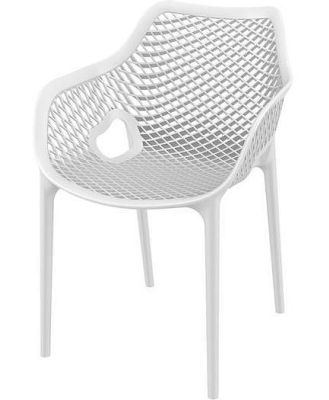 Aro Indoor / Outdoor Dining Armchair - White by Interior Secrets - AfterPay Available