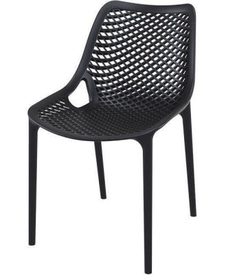 Aro Indoor / Outdoor Dining Chair - Black by Interior Secrets - AfterPay Available