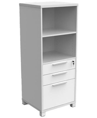 Axis Tower Bookcase - White by Interior Secrets - AfterPay Available