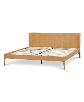 Belmont King Bed Frame - Natural Oak by Interior Secrets - AfterPay Available