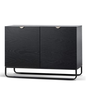 Boyle 1.2m Wooden Sideboard - Black by Interior Secrets - AfterPay Available