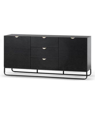 Boyle 1.75m Wooden Sideboard - Black by Interior Secrets - AfterPay Available