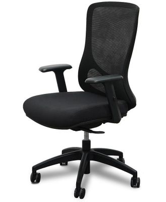 Braddon Mesh Office Chair - Black by Interior Secrets - AfterPay Available