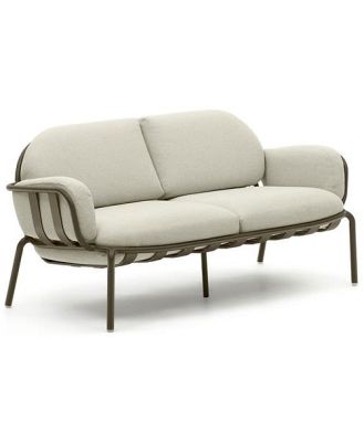 Cena 2 Seater Outdoor Lounge Sofa - Beige & Green by Interior Secrets - AfterPay Available